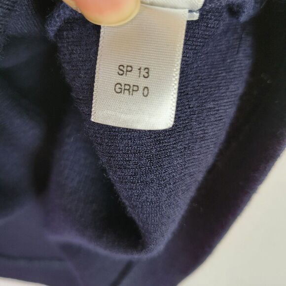 St. John Womens Knit Pleated Midrise Preppy Short Skirt Size 8 Blue Workwear - Picture 4 of 9